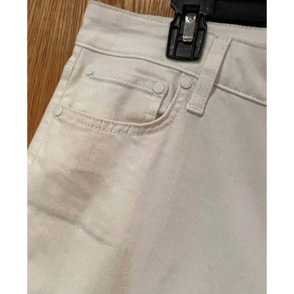 Nine West Orchard White High Rise Crop Straight Button Fly Jeans Plus Size‎ 18 - Picture 5 of 9